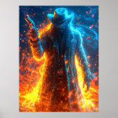 Neon Gunslinger – Cyberpunk Outlaw van het Westen Poster (Voorkant)