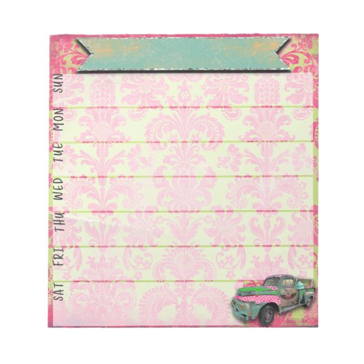 Neon Gypsy Weekly Planner Notitieblok (Voorkant)