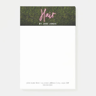 Neon Hair Salon Professionele Cosmetoloog Post-it® Notes