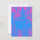 Neon Halftone Grunge Blank Invitation Kaart (Voorkant)