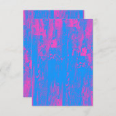 Neon Halftone Grunge Blank Invitation Kaart (Voorkant / Achterkant)