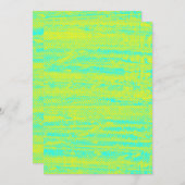 Neon Halftone Grunge Blank Kaart (Voorkant / Achterkant)