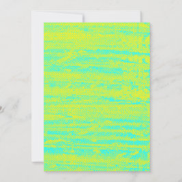 Neon Halftone Grunge Blank Kaart