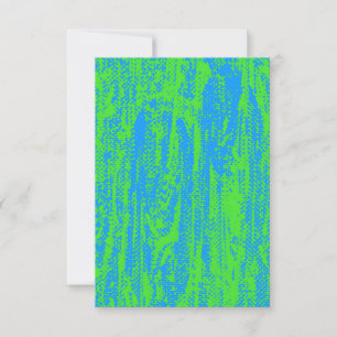  Neon Halftone Grunge Blank Uitnodiging
