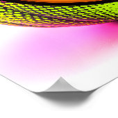 Neon Halftoon Pompoen Poster (Hoek)