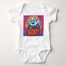 Neon Halloween Ghost, Neon Boo Halloween Ghost, Romper