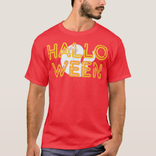 Neon Halloween Happy Ghost Holiday Design Premium T-shirt