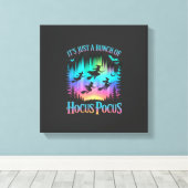 Neon Halloween Heksen Png Canvas Afdruk (Insitu (Houten vloer))
