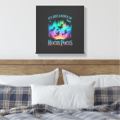 Neon Halloween Heksen Png Canvas Afdruk (Insitu (Slaapkamer))