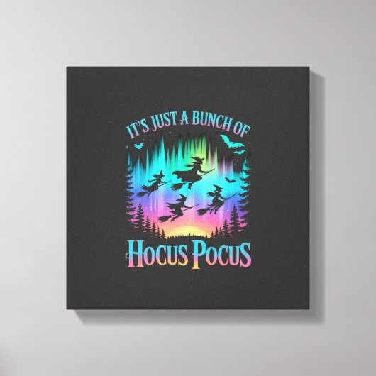 Neon Halloween Heksen Png Canvas Afdruk (Voorkant)
