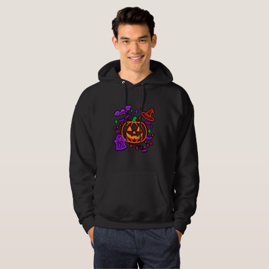 Neon Halloween Hoodie (Voorkant volledig)