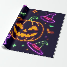 Neon Halloween Party Gift Wrap Cadeaupapier