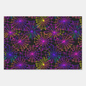 Neon Halloween Patroon  Inpakpapier Vel (Voorkant 3)