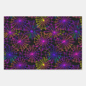 Neon Halloween Patroon  Inpakpapier Vel (Voorkant)
