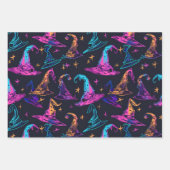 Neon Halloween Patroon Inpakpapier Vel (Voorkant 3)