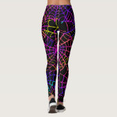 Neon Halloween Pattern  Leggings (Achterkant)