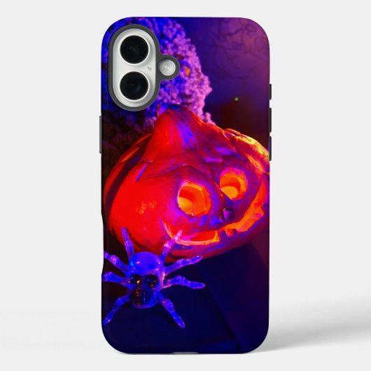 Neon Halloween pompoenen Case-Mate iPhone Case (Achterkant)