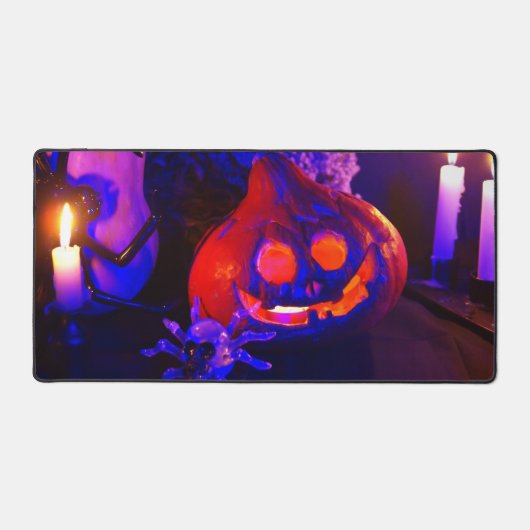Neon Halloween pumpkins Bureaumat (Voorkant)
