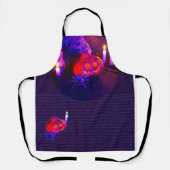 Neon Halloween pumpkins Schort (Voorkant)