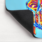 Neon Hand Drawn Anatomical Heart Muismat (Hoek)