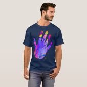 Neon hand t-shirt (Voorkant volledig)