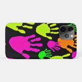Neon handafdruk graffiti patroon Case-Mate iPhone case (Achterkant (horizontaal))