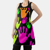 Neon handafdruk graffiti patroon schort (Insitu)