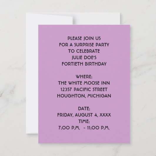 NEON HANDS STACKED SURPRISE SHHH ARTIJ INVITATION KAART (Achterkant)