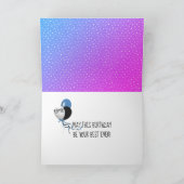 Neon Happy Birthday tekst over Stippen Kaart (Binnen)