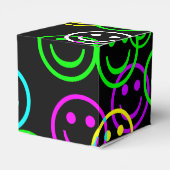 Neon Happy Face Collage Gift Box Bedankdoosjes (Achterkant)