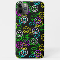 Neon Happy Face iPad hoesje