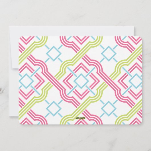 Neon Happy Joy Typografie-kerstfotokaart Feestdagenkaart (Achterkant)