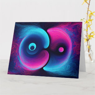 Neon Harmony: Een moderne interpretatie van Yin Ya Kaart