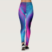 Neon Harmony: Een moderne interpretatie van Yin Ya Leggings (Achterkant)