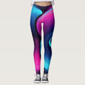 Neon Harmony: Een moderne interpretatie van Yin Ya Leggings (Voorkant)