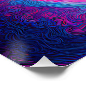 Neon Harmony: Een moderne interpretatie van Yin Ya Perfect Poster (Hoek)