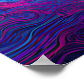 Neon Harmony: Een moderne interpretatie van Yin Ya Poster (Hoek)