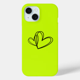 Neon Hart Hoesje | Minimale Liefde Esthetische Cov