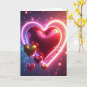 Neon Hartelijke Moederdagkaart Kaart (Gele Bloem)