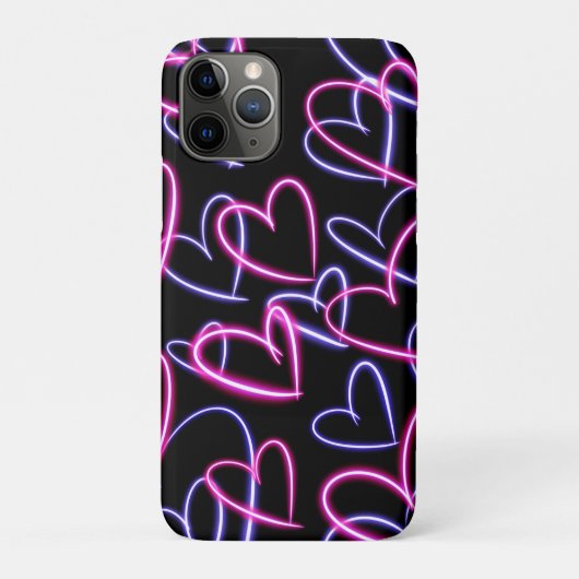 Neon Harten Case-Mate iPhone Case (Achterkant)
