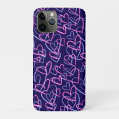 Neon Harten Case-Mate iPhone Case (Achterkant)