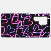 Neon Harten Samsung Galaxy Hoesje (Achterkant horizontaal)