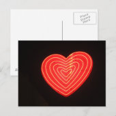 Neon Heart 2 Briefkaart (Voorkant / Achterkant)