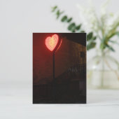 Neon Heart Briefkaart (Staand voorkant)