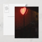 Neon Heart Briefkaart (Voorkant / Achterkant)