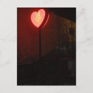 Neon Heart Briefkaart