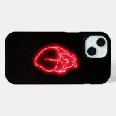 Neon Heart Case-Mate iPhone Case (Achterkant (horizontaal))