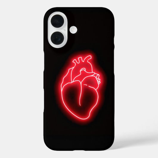 Neon Heart Case-Mate iPhone Case (Achterkant)