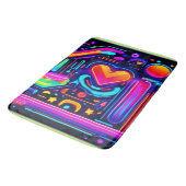 Neon Heart Chaos Badmat (Gekanteld)
