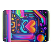 Neon Heart Chaos Badmat (Voorkant)